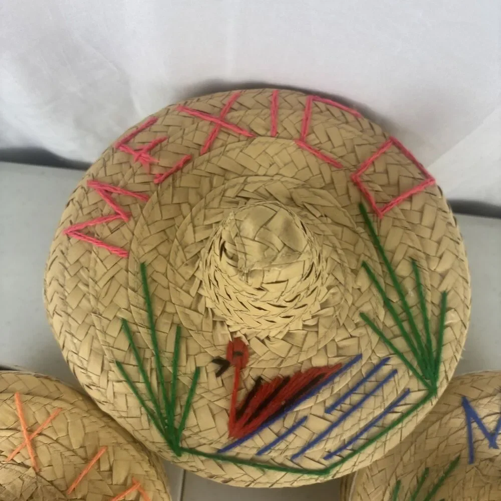 Sombrero Nesting Baskets set of 3 Hand Woven Storage